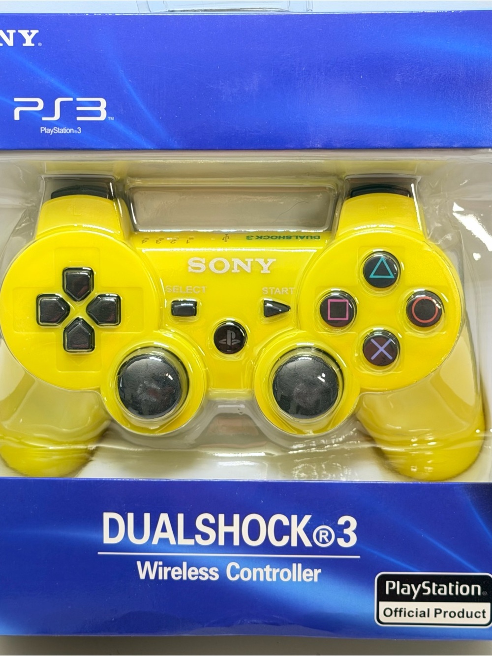 Sony Yellow DualShock 3 PlayStation 3 Wireless Controller